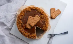 Sernik Lotus z karmelem i ciasteczkami. Idealny przepis na sernik Lotus, który zachwyci każdego.